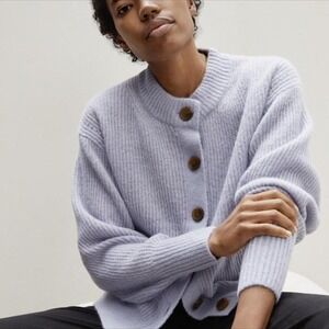 Everlane Light Gray Women's Cardigan Sweater